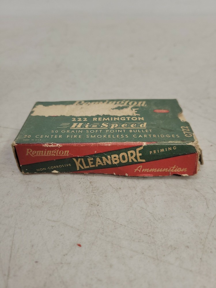 Vintage Remington Kleanbore 222 Shot Shells EMPTY BOX ONLY