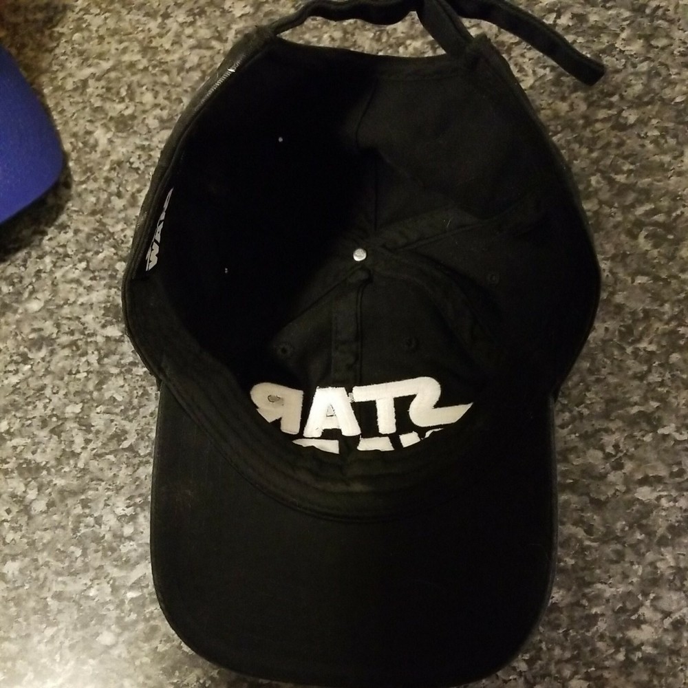STAR WARS Official Embroidered Large Logo Hat Strapback Cap Black