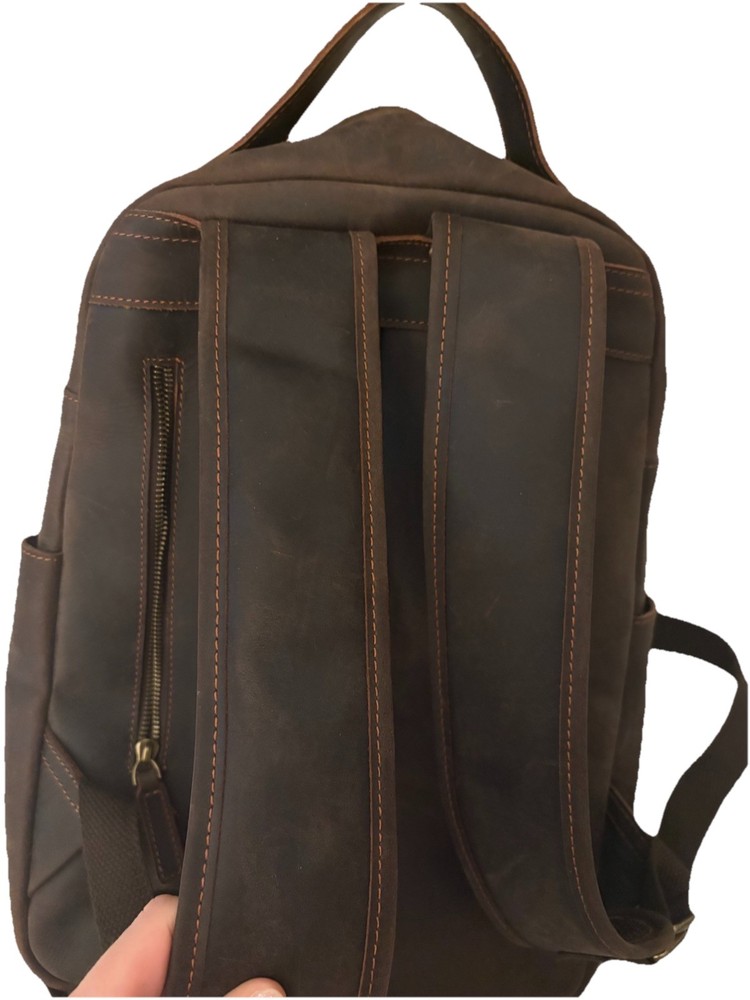 Genuine Leather Laptop Backpack