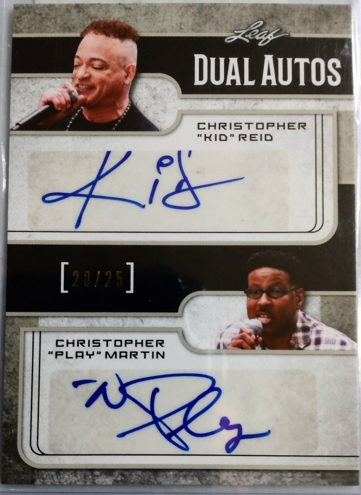2017 LEAF DUAL AUTOS CHRISTOPHER "KID" REID / CHRISTOPHER "PLAY" MARTIN  #20/25