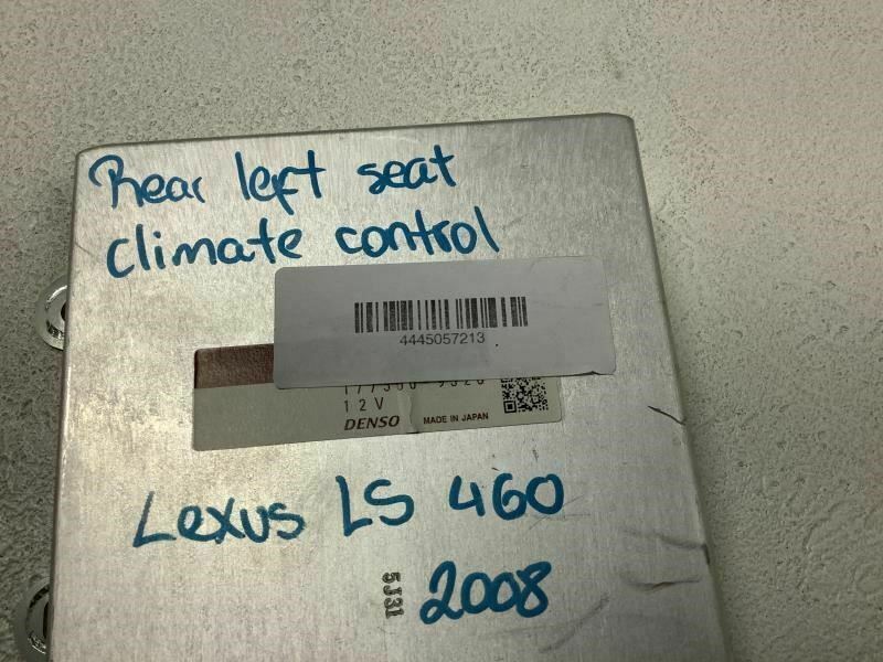 2007 LEXUS LS460 REAR LEFT SEAT CLIMATE CONTROL MODULE OEM+