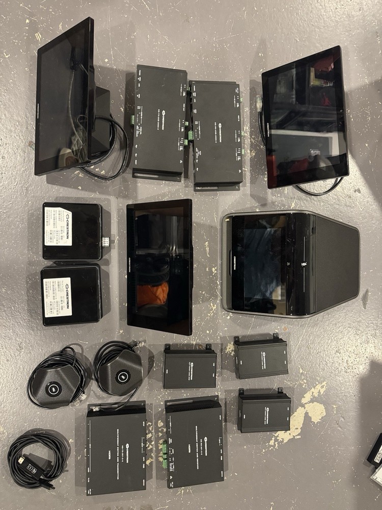 Crestron Conference Room Lot, Mercury, TSW panel, Transmitter, Receivers, ETC,