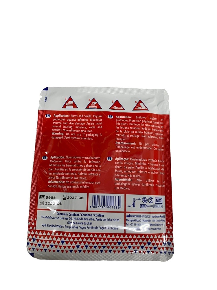 Burn Dressing Burnshield Dressing 4”x4”