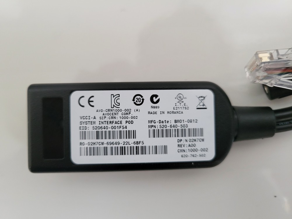 DELL 0NMW64 ONMW64 USB USB2 PowerEdge KVM Switch Virtual Media Module Cable