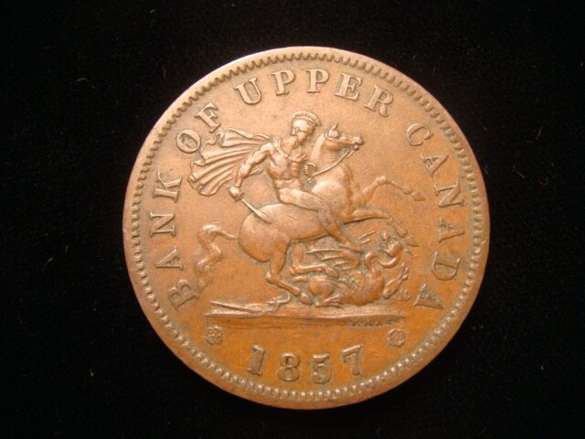 CANADA. UPPER CANADA. PENNY 1857.