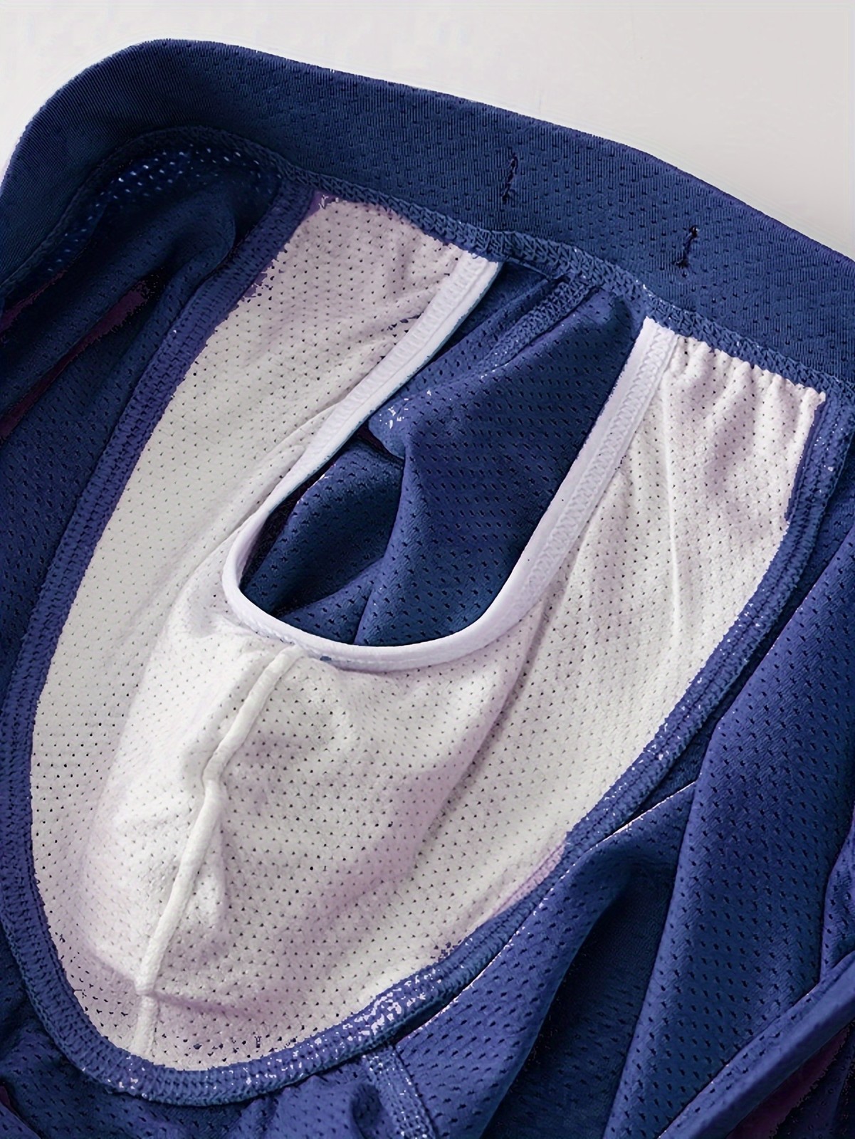 Men's Breathable Mesh Boxer Briefs with Anti-Roll Pouch & Elastic Waistband