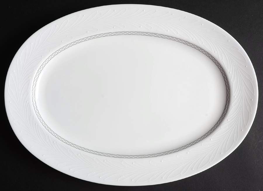 Nikko Neoclassic Wreath Oval Serving Platter 8526464
