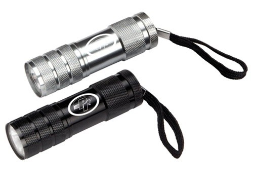 Performance Tool LED Flashlight Silver/Black 2-Pack