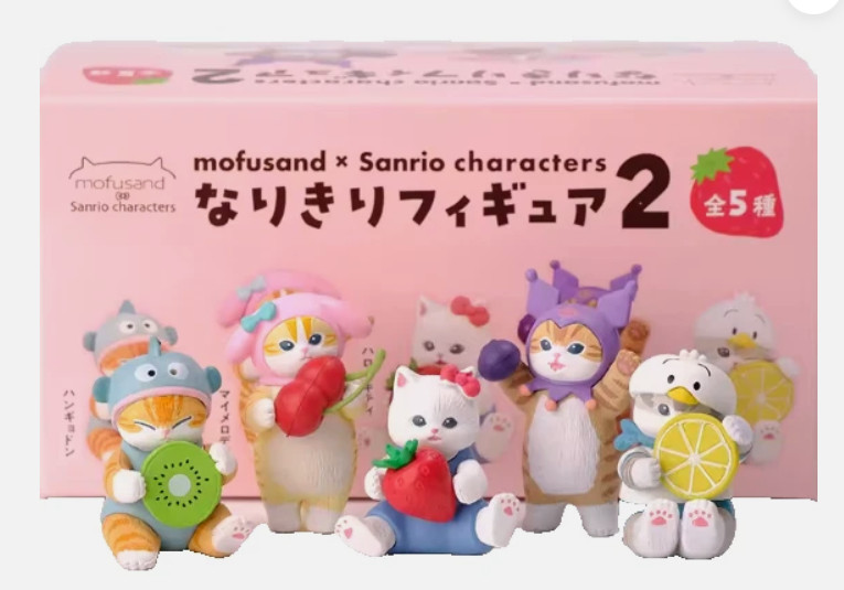 New Mofusand Animal Cat Fruits Figure Anime Cartoon Blind Box (Whole Set)