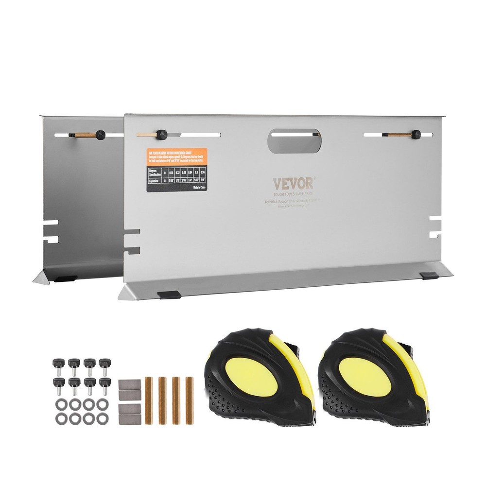 2-Pack Wheel Alignment Tool Kit w/Toe Plates 4 Alignment Rods & Magnetic Slots