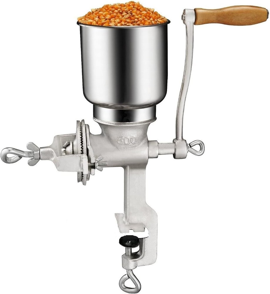 New Big Hopper Cast Iron Corn Grinder Wheat Grain Nut Grinder