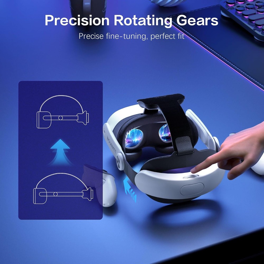 For Meta Oculus Quest 3/3S - Adjustable Replacement VR Headset Strap Accessories