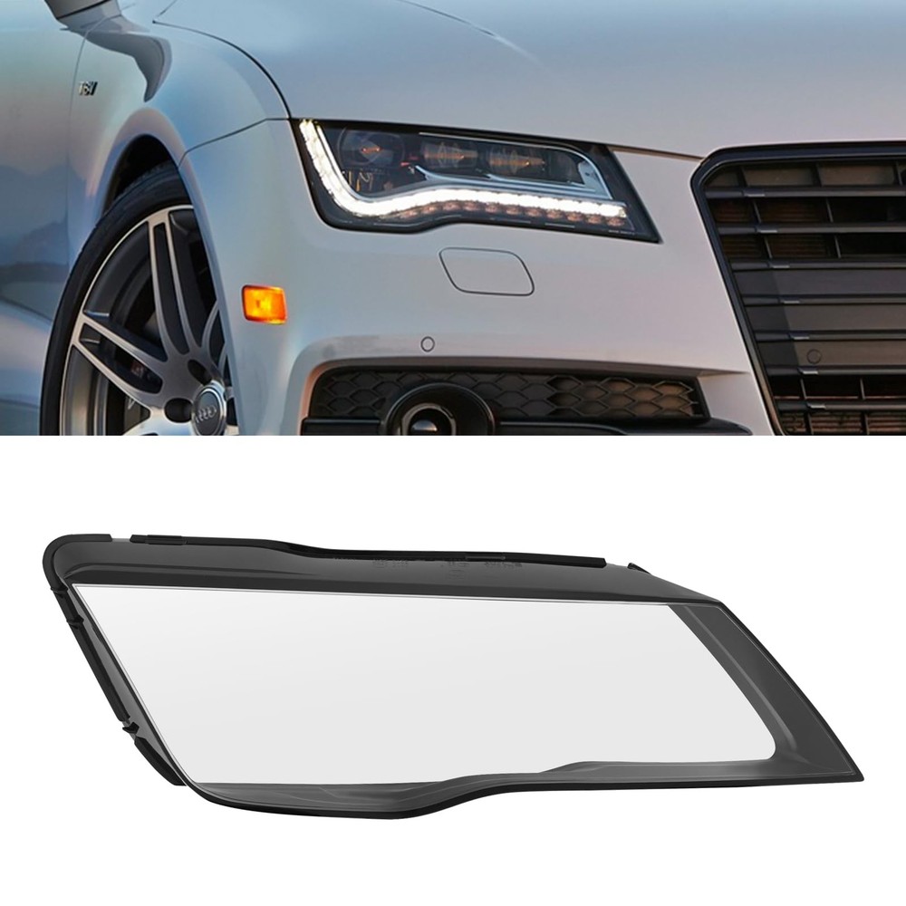 Front Headlight Lens Covers for 2012-2015 A7 S7 RS7 Right Side Replacement