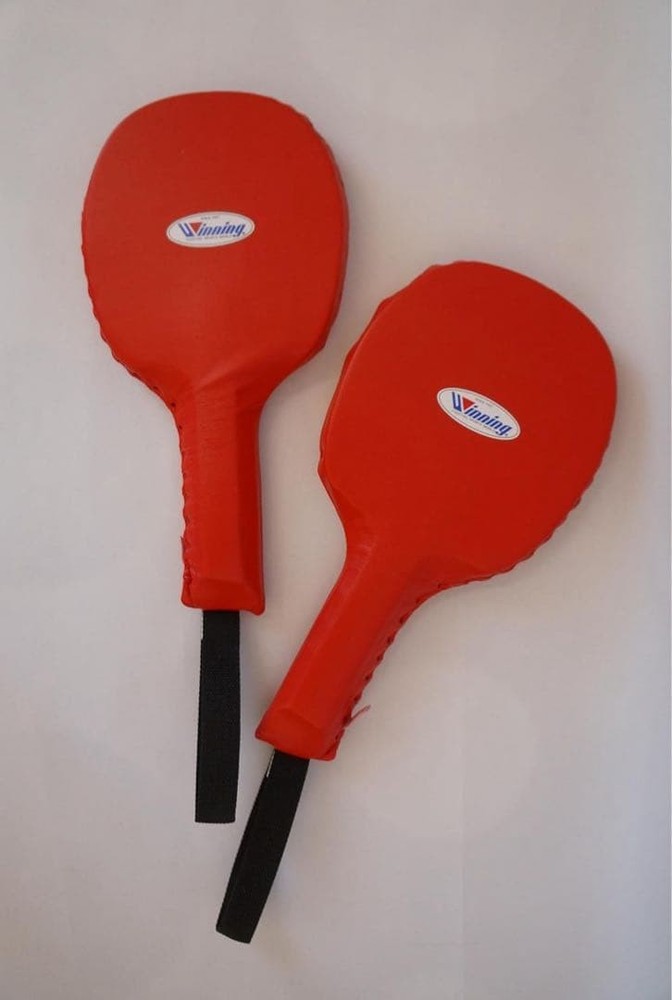 Winning Red Focus Mitts Pair - Boxing MMA Training - Excellent Condition