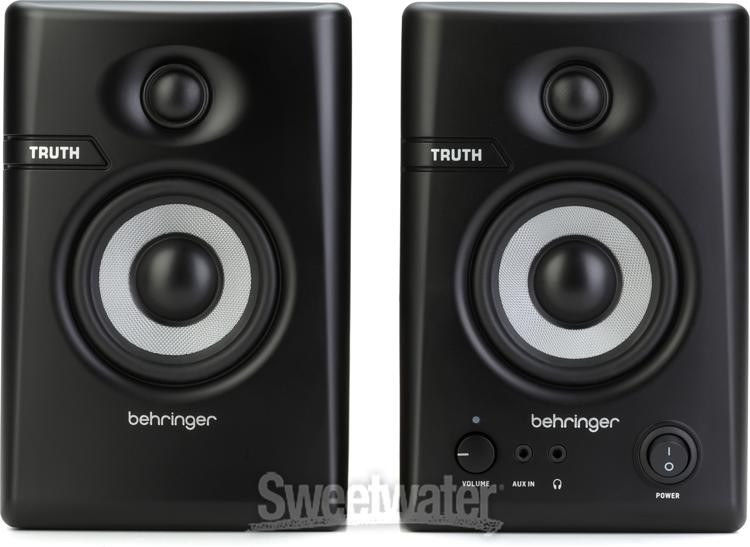 Behringer Truth 3.5-inch Powered Studio Monitors with Bluetooth - Black