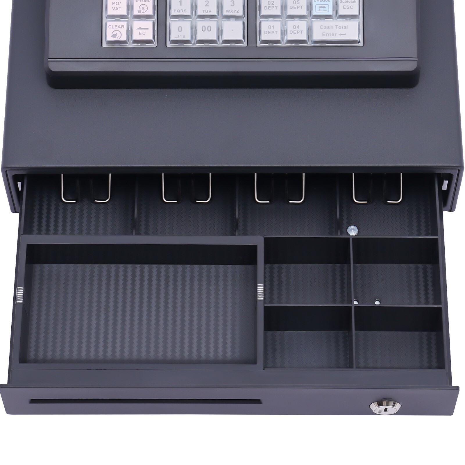 Used 38 Keys Electronic Cash Register Thermal Cash Register with Cash Drawer