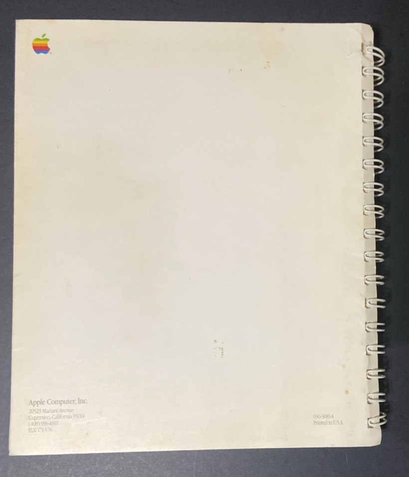 VTG Apple MacIntosh HyperCard Users Guide 030-3081-A