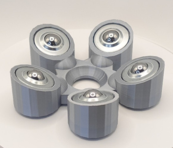 Bowling Ball Spinner Cup - Silky Silver