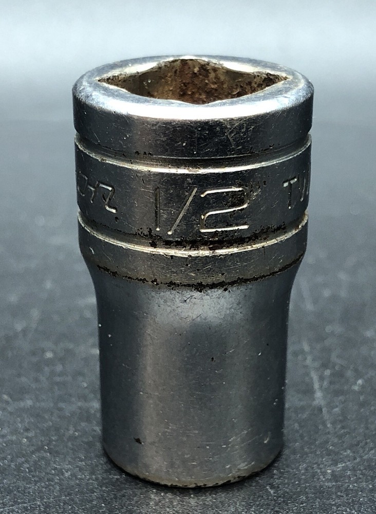 Snap On 1/2" Drive 1/2" 6PT SAE Shallow Chrome Socket TW161