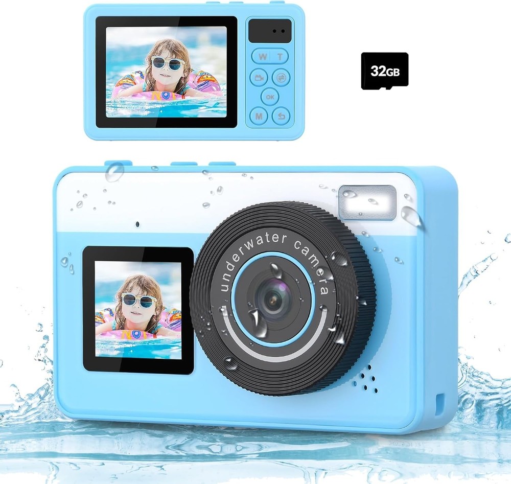 Underwater Camera 10FT Waterproof Camera Snorkeling, Compact Floatable Digita...