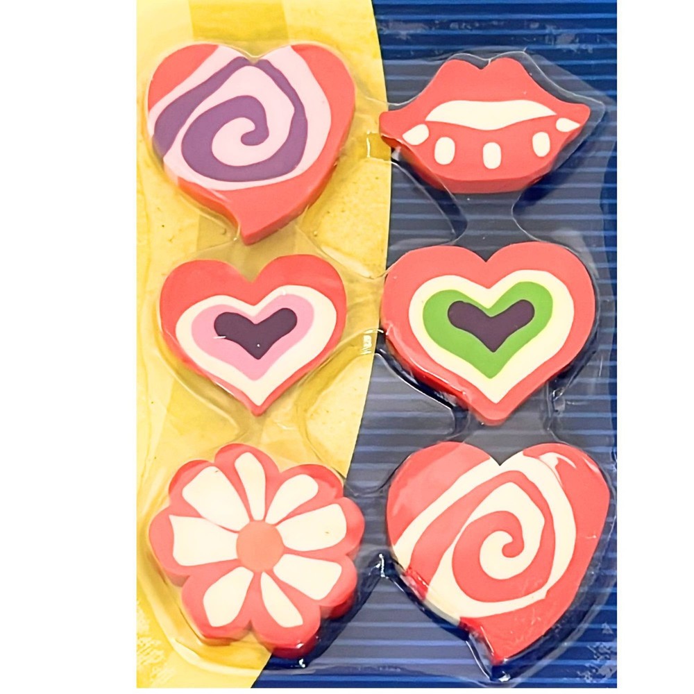 Non-Toxic Fancy Eraser: 6 Pack