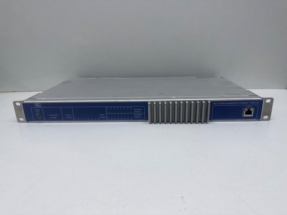 SEL SEL-2730M Managed Switch with 2 9330-A Power Supply
