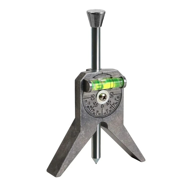 Pipe Center Detector Y-Shaped Pipe with Adjustable Dial Bubble Protractor