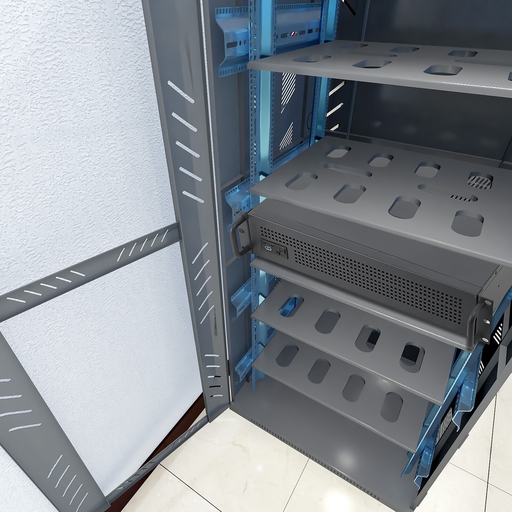 2U Server Rack Cabinet Network Chassis Rackmount Computer Case Enclosure ITX ATX