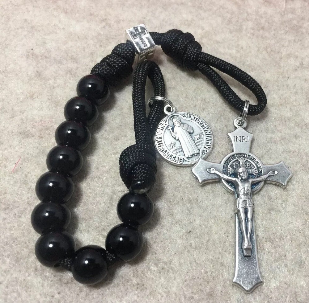 St. Benedict Catholic Single Decade Rosary - Durable Rosary -Handmade