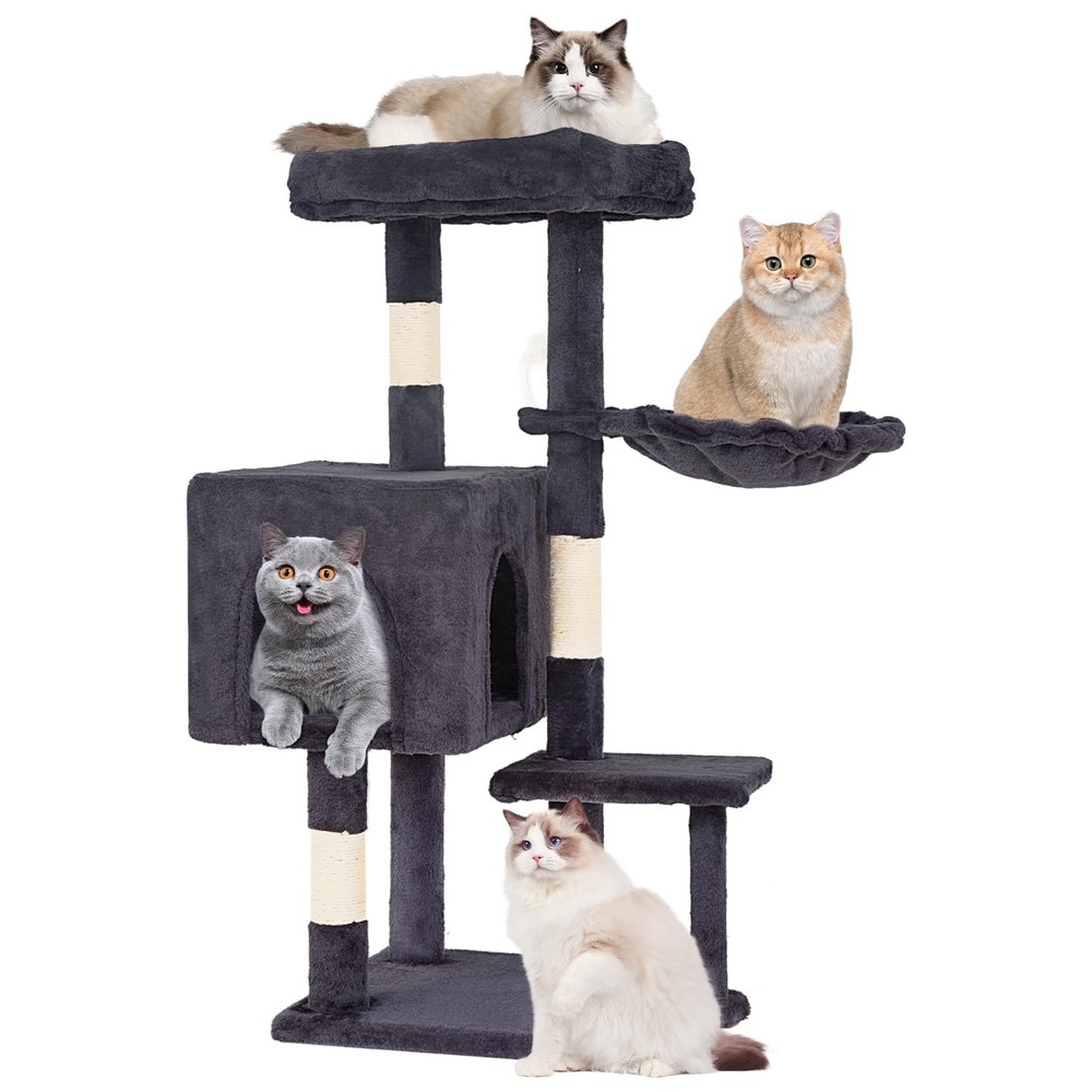 Multi Level Cat Tree Indoor Cat Tower with Scratching Posts