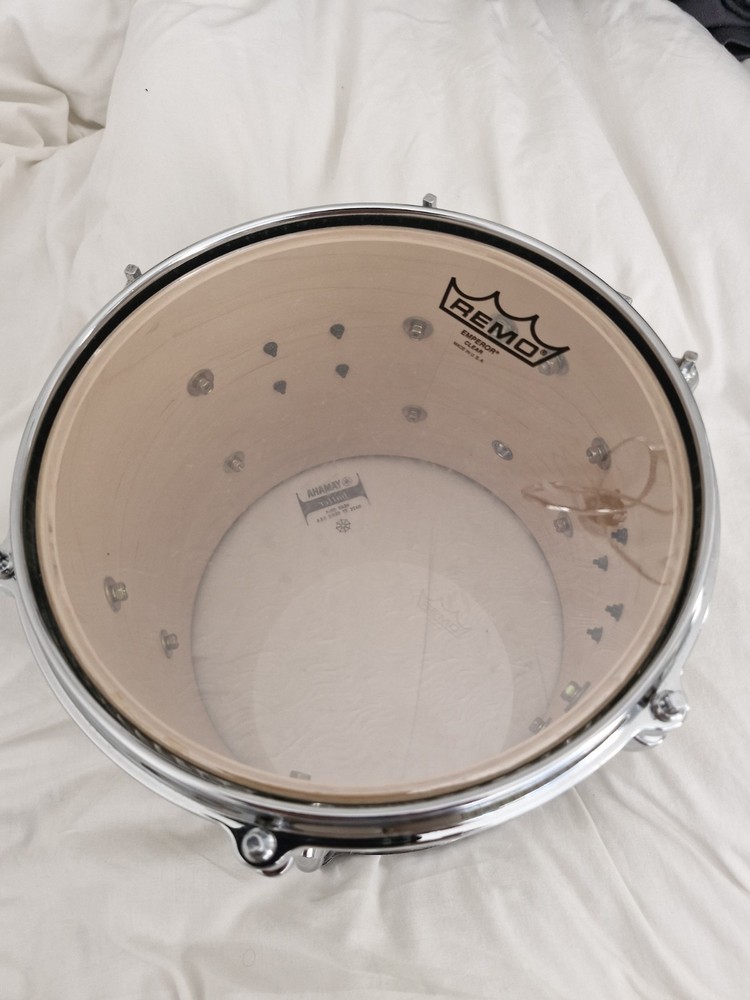 Yamaha Maple Custom Absolute 10" x 8" Tom For Drum Kit in Silver Sparkle