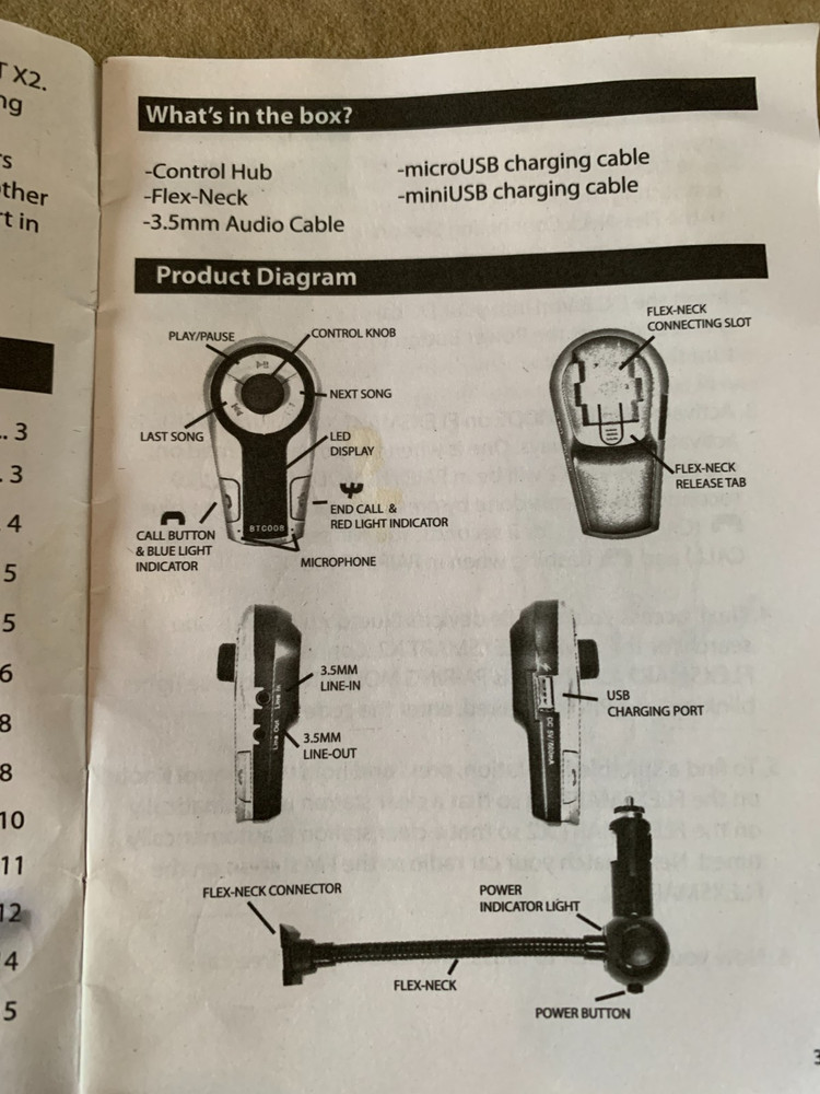 Go Groove Flex Smart X2 Bluetooth Car Radio FM Transmitter With USB Port