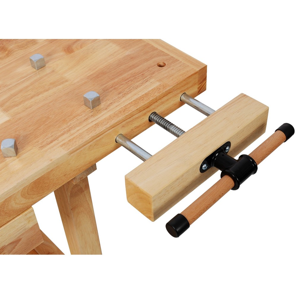 Heavy Duty 48" Wood Workbench with Adjustable Handle 330Lbs Capacity