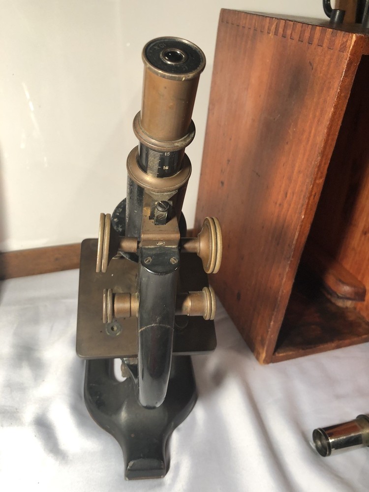 Vintage Spencer Buffalo Microscope With Case