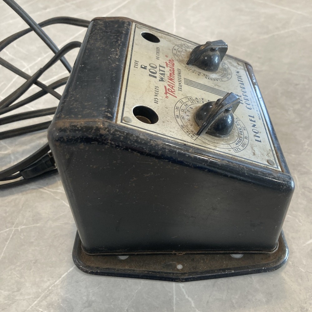 Lionel Type R 100 Watt Trainmaster Transformer Untested
