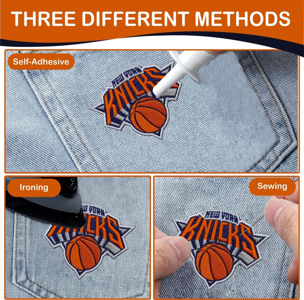 New York Knicks NBA Team Logo Iron on Patch - Sew Patch - Embroidered Patch