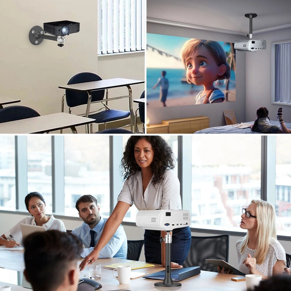 360° Rotatable Universal Wall Ceiling Mount Stand for Mini Projector DVR Camera