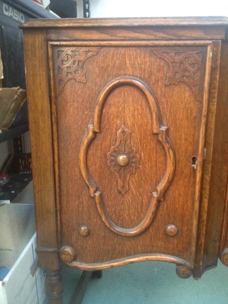 1920s Tudor style oak server/buffet