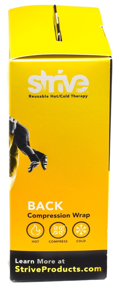 Strive Hot Cold Back Compression Wrap Pain Support Therapy Lumbar Support Brace