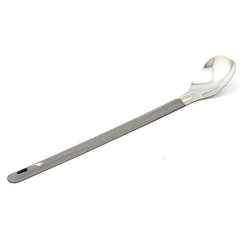 TOAKS Titanium Long Handle Spoon Polished Bowl Camping Utensil