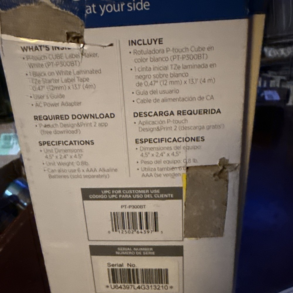 P-touch Cube Connected Label Maker