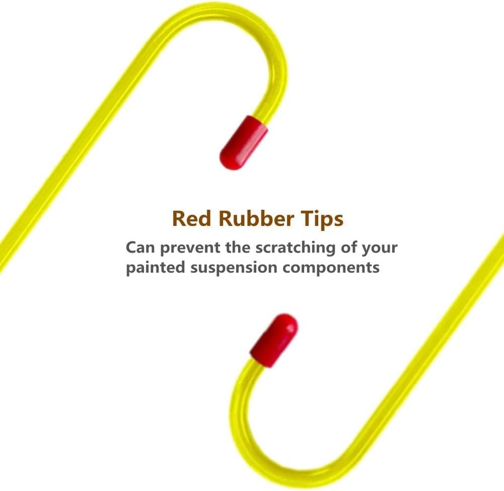 Brake Caliper Hanger Hooks with Red Rubber Tips,Auto 4PCS
