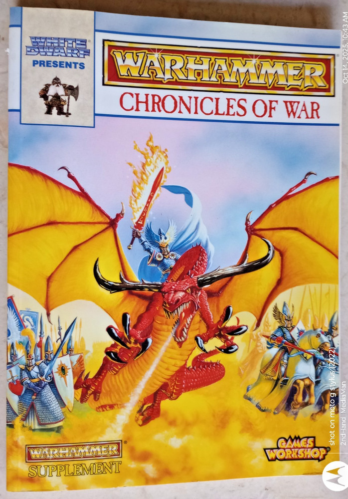 1995 WHITE DWARF WARHAMMER CHRONICLES WAR PB/PAPERBACK SUPPLEMENT BOOK