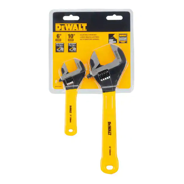 Hot !DEWALT Adjustable Wrench Set (2-Piece) - DWHT75497