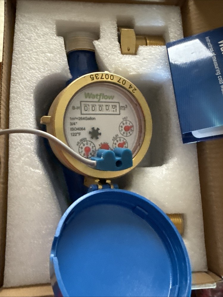 Accurate 3/4" NPT Cold Water Meter with Accessories – Ideal for Efficient Usage