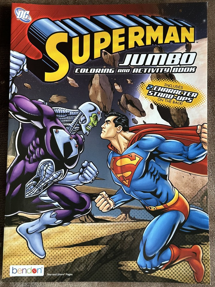 Superman Jumbo coloring and activity book