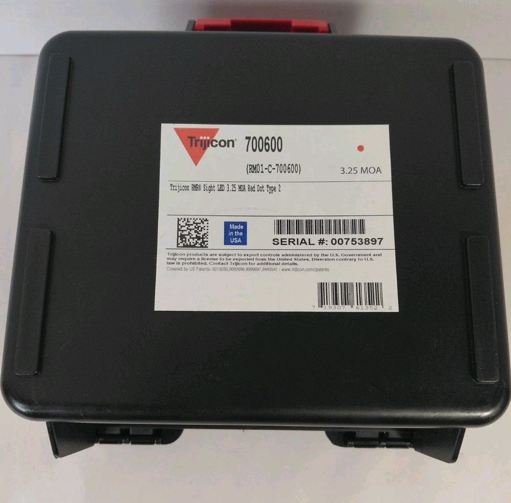 EMPTY Trijicon RMR Type 2- 3.25 MOA LED Red Dot Sight Model 700600 CASE ONLY
