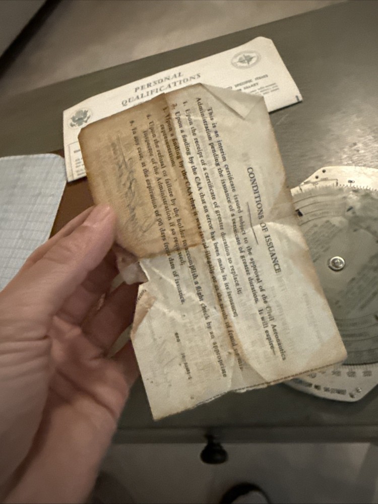 USAAF Type E-6B AERIAL DEAD RECKONING COMPUTER +Case+Paperwork. Z9