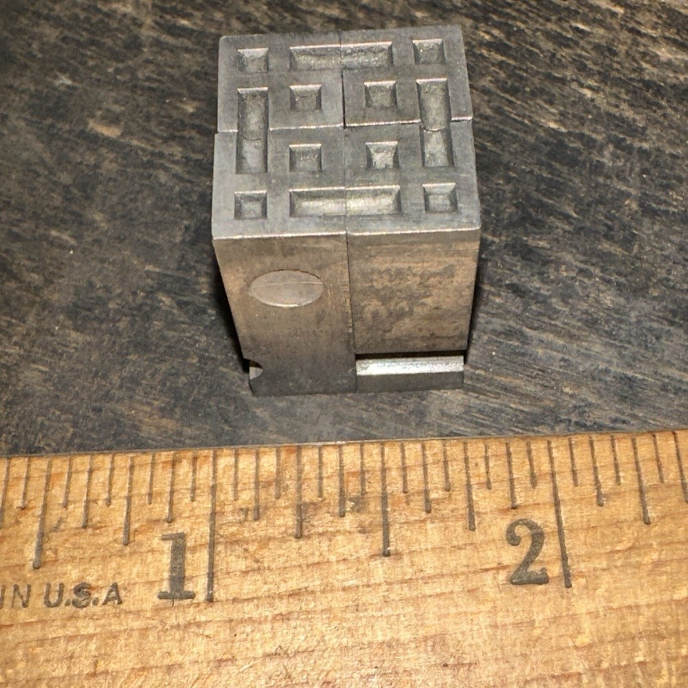 Print Blocks “ 4 Ornamental Borders “ Nice Lines! #8