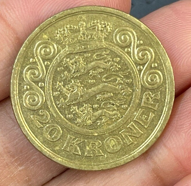 1996 Denmark 20 Kroner Coin